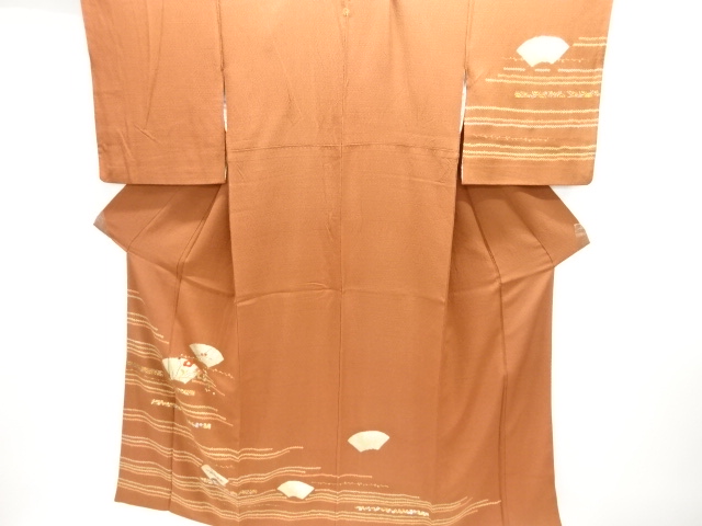 JAPANESE KIMONO / HOMONGI / EMBROIDERY / SHIBORI / JIGAMI PATTERN
